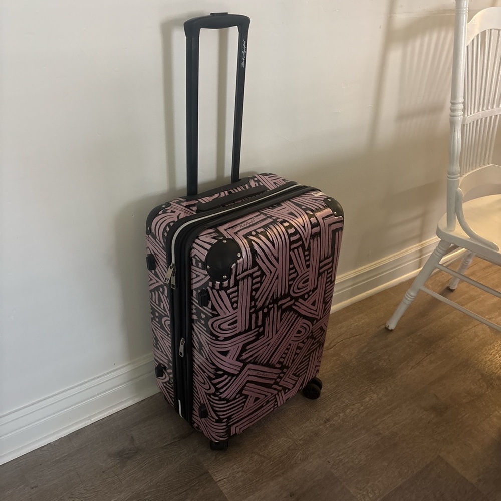 Karl Lagerfeld Pink and Black Travel Bag